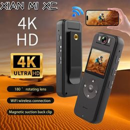 Xian Mi Xc 4k HD Mini Camera Portable Digital Wireless Wifi spot Law Enforcement Recorder Motorcycle Riding 240407