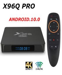 X96Q PRO 10 Android TV BOX Allwinner H313 24G Wifi 4K 2GB 16GB Media Player 1GB 8GB TVBOX Set TopBox vs x96 max3158538