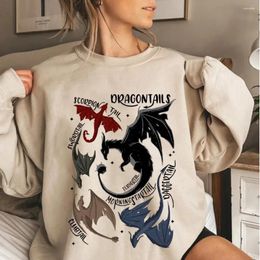 Women's Hoodies Vintage Basgiath War College Sweatshirt Classic And Cosy Hoodie For Men Women Fourth Wing Sweater Tops Anime