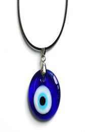 35cm Glass Blue Evil Eye Charm Pendant Necklace Greek Turkey Blue Devil Eye for Women12128467690515