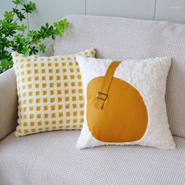 Pillow Nordic Cute Fur Cover Home Living Room Decoration Plush Pillows Case Throw Chair Sofa