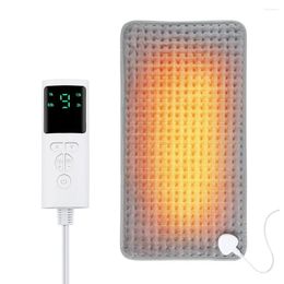 Carpets Heating Pad For Back Pain Relief With Auto Shut-Off 9Heat Settings Grey Pads LED Controller Moist And Dry Therapy Neck