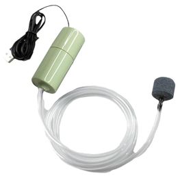 New Silent Oxygenator Small Oxygen Pump Portable Mini Supplies Fish Charging Fish Usb Farming Aquarium Pump Oxygen A3p7
