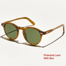 Sunglasses Round Man Lemtosh Sun Glasses Polarised Lens Woman Vintage Acetate Frame Top QualitySunglasses9014863