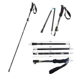 Poles Ultralight Adjustable Folding 7075 Aluminium Alloy Walking Sticks Trekking Poles Alpenstock for Tourism Mountainclimbing Tools