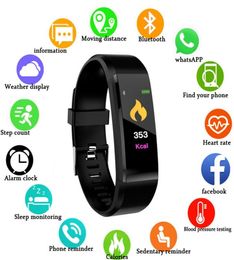 Smart Watch Men Women Smart Bracelet Heart Rate Monitor Blood Pressure Fitness Tracker Smartwatch Sport Watch for IOS Android4379802