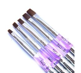 Nail Brushes Whole 1pcs Hideaway Sable Detachable UV Gel Acrylic Painting Brush Art Drawing Tool Builder Pen219b2784625