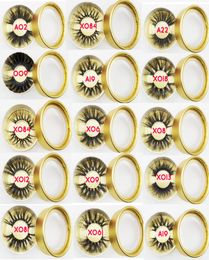 3D Mink Hair False Eyelashes Crisscross Wispy Cross Fluffy 22mm25mm Lashes Extension Handmade Eye Makeup Tools A12897831