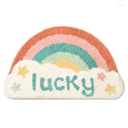 Bath Mats Child Bedroom Entrance Doormat Shower Door Cartoon Printing Water Absorption Anti-Slip Small Rug Kid Room Floor Decor