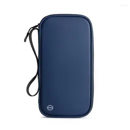 Storage Bags Zipper Design Multifunctional Bearer Portable Magnetic Passport Holder Bag Travel Accessories Solid Colour Dust-proof