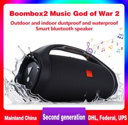 Nice Sound Boombox2 Bluetooth Speaker Stere 3D HIFI Subwoofer Hands Outdoor Portable Stereo Subwoofers With Retail Box Officia3190982