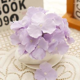 Decorative Flowers Hydrangea Artificial High-quality Fake Flower Silk For Pography Props Home Room Living Wedding Garden Party Decoration