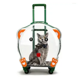 Cat Carriers High Quality Trolley Pet Outdoor Bag Cages Portable For Cats