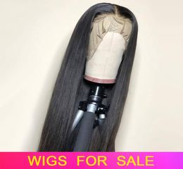 Lace Front Human Hair Wigs Straight Pre Plucked Hairline Baby Hair 2430 Inch 13x4 150 Malaysian Remy Human Hair Lace Front Wigs4673681