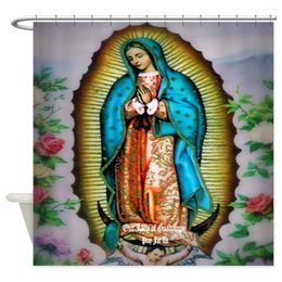 Shower Curtains Our Lady Of Guadalupe Decorative Fabric Curtain