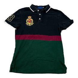 2024S New 100% Cotton Spliced Four Color Polos T-shirt, Suitable for Men's Embroidery Design S-6XL