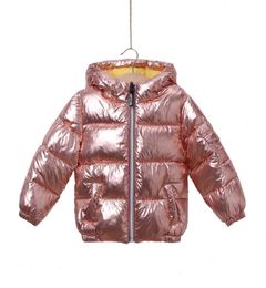 Children Winter Jacket for Girl Kids Silver Gold Boys Casual Hooded Coat Baby Clothing Outwear Kids Parka Jacket Snowsuit Parkas Y9026750
