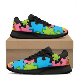Casual Shoes Autism Cancer Consciousness Sneakers For Women Brand Designer Lace Up Cozy Outdoor Men's Training Basketball