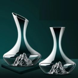 1500ml Iceberg Decanter Creative Leadfree Crystal Material Luxury Highend Home Red Wine Wines Distributor Pot 240407