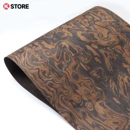 Crafts 55cm Width Furniture Cabinet Veneer Renovate Skin DIY Handmade Wood Veneer Technological Black Walnut Panel Kraft Paper Craft