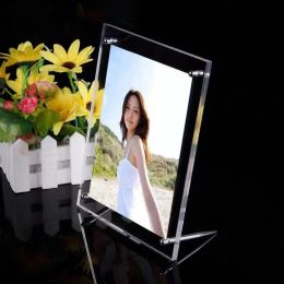 Frame A4 acrylic frame hanging wall with doublesided transparent crystal wedding photo 6812 inch creative children's table