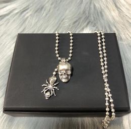 New designed pendants crown skull with diamonds women necklace ear stud punk style ladies earring NO41773628