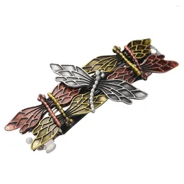 Wall Clocks Punk Dragonfly Barrette Hair Women Clip Spring Pin Hairpin Headdress Decor Metal