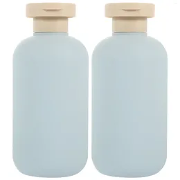 Liquid Soap Dispenser 2 Pcs Empty Plastic Shampoo Bottles Lotion Wash Care Refillable Travel