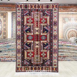 Carpets 91x152cm Handwoven Silk Tribal Carpet Home Oriental Kid Friendly Villa Rug (BL139)