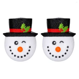 Window Stickers Yardwe 2PCS Snowman Light Cover Sconce Lamp Shade For Holiday Porch Festival Christmas