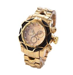 Wristwatches Luxury Undefeated Watch 18K Gold Wire Invincible Invicto Waterproof Wirstwatches Reloj De Hombre For Drop1328880