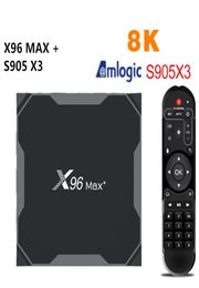 Android 90 X96 Max plus Smart TV Box Amlogic S905X3 4GB 32GB 64GB 8K 24G 5G Dual Wifi BT40 X96Max9316058