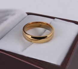 Smooth stainless steel couple ring gold silver Middle East foreign trade ring7188038