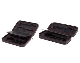 Watch Boxes Cases 2Pcs Carbon Fibre Box Bag Display Zipper Case Storage Portable Travel Holder Leather Organizer 4 S7675468