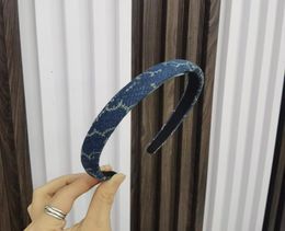 Classic GLetter Blue Designer Headbands Top Cloth Brand Hair Hoop Accessories Women Headband For Street Outdoor Makeup Jewelr3268160