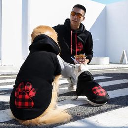 Dog Apparel Pet Supplies Autumn And Winter Small Medium Large Love Plaid Clothes Cat Sweater Teddy Bomei Fadou Accessories
