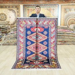 Carpets 122x183cm Handwoven Silk Tribal Area Rug Home Furniture Luxury Carpet (BL102)