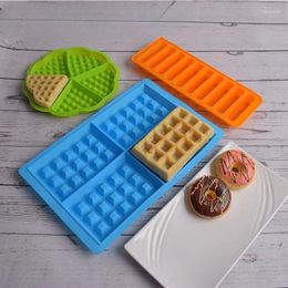 Baking Moulds Non-stick Silicone Waffle Mould Rectangle Shape Cake Mould For Oven High-temperature Kitchen Bakeware