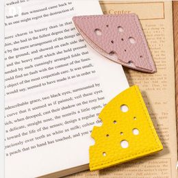 Cute Leather Bookmark Cheese Design Triangle Book Markers Triangle Book Markers For Bookworms Books Lovers Readers Boys Girls