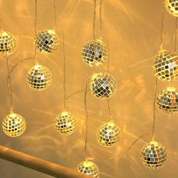 Strings Camping Supplies For Tent LED Lights Bedroom Festival Accessories Mini Disco Ball Party Home Decors Ornament