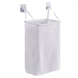 Laundry Bags Bathroom Storage Hanging Bag Wall-mounted Dirty Clothes Foldable Change Basket Home Dormitory