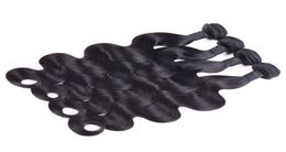 Brazilian Body Wave Hair Weave Bundles Natural Colour 100 Virgin Human Hair Weave 4 Piece 1026quotNo Remy Hair Extensions3456001