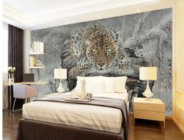 Wallpapers Tiger Chinese Painting Background Wall Po Murals Wallpaper Home Decoration Living 3d