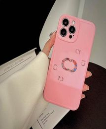 Pink Flower Iphone Case Luxury Designer Phone Cases For IPhone 13 Pro Max 12 11pro Letter G Soft Shell XR X XS 7 8 Plus Vintage St3015524