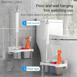 Cleaning Brushes Bathroom Cleanin Tool Toilet Cleanin Wall-mounted Wash Toilet Cleanin Tool Toilet Household Products Toilet Brush Set Home L49