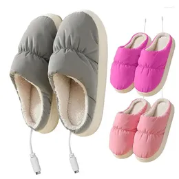 Carpets Heated Slippers Portable Soft Bottom Home Household Plush Anti-slip Thermal Indoor Winter Accessories