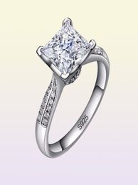 YHAMNI 100 Solid 925 Silver Rings Fine Jewellery Big Sona CZ Diamond Engagement Rings for Women Ring Size 4 5 6 7 8 9 10 3173955