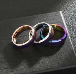 6pcs Stainless steel couple change color mood ring for women and men size 6 to 122881873