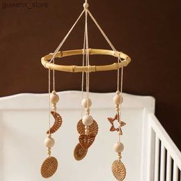 Mobiles# 0-12 Months Baby Bohemian Style Tassels Rattles Crib Mobiles Toy Bell Newborn Baby Bed Bell Toddler Rattles Musical Toy Gift Y240415Y2404172R1L