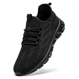 Casual Shoes Damyuan Breathable Mesh Men Black Walking Flats Plus Size Women Tennis Sneakers Unisex Jogging Athletic
